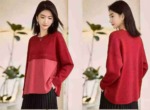 130 PCS Spring Autumn Brand Original Patchwork Embroidered Loose Crew Neck Knit Pullover Sweater - Image 7