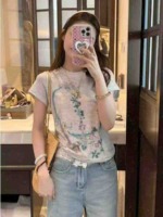 Clearance Bulk Stock 192 Pieces Mesh Eye Design All Over Print Sexy Regular Shoulder T-Shirts Wholesale - Image 9