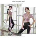 756 Pieces Color Block Breathable Quick Dry High Elasticity Sports Yoga Pants Full Clearance Wholesale - Image 7