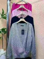 237 Pcs Plus Size Deep V Neck Loose Knit Cardigan, Mixed Colors Sizes S-4XL, Spring Autumn Winter Layering Wholesale Clearance - Image 5