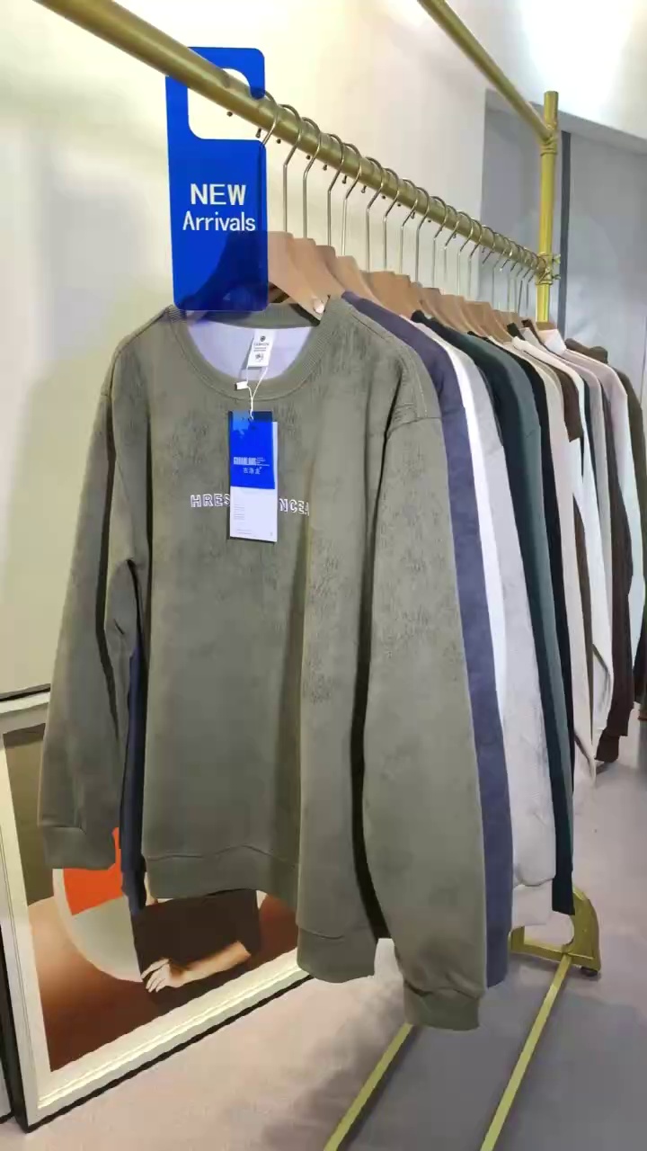 Around 200 Pcs Fashion INS Print Commuter High Quality Men's Sweatshirts Stock Wholesale - Image 1