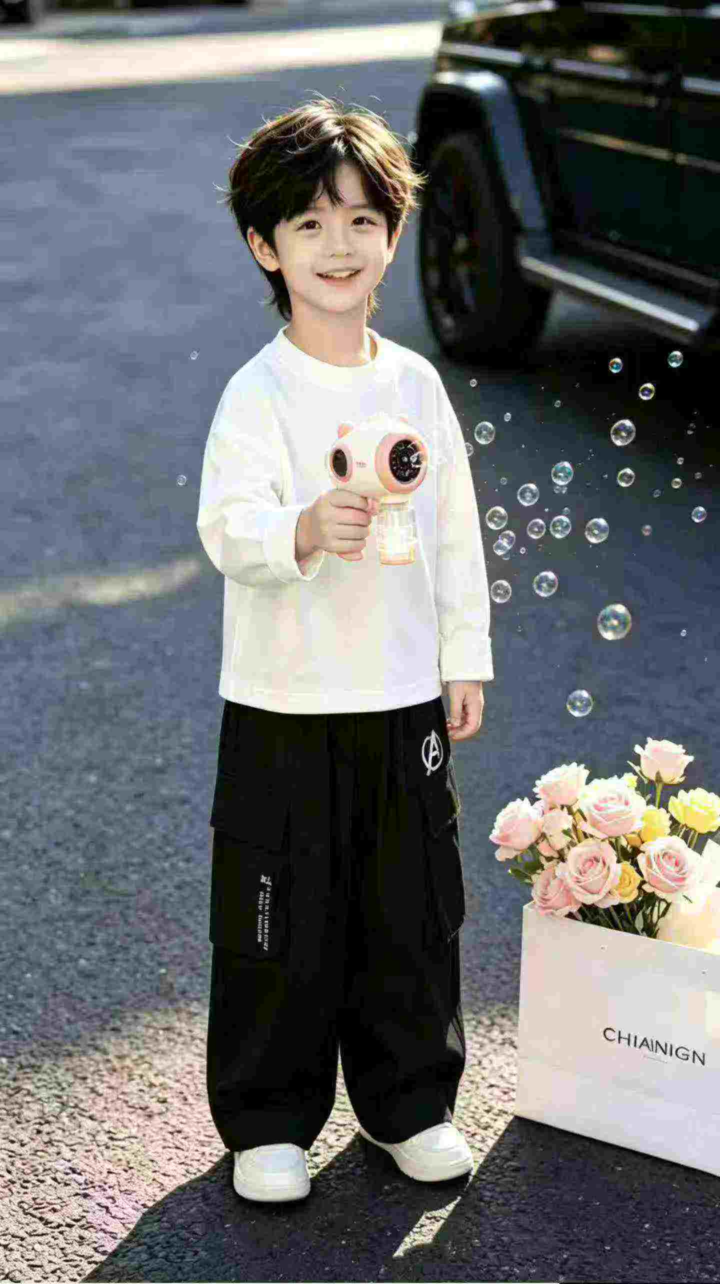 High Quality Kids Cargo Pants, Approx 300 Pieces, Chinese Clothing Stock Lots for Bulk Wholesale - Image 1