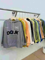 American Retro Street Style 3-Stripe Oversized Cotton Terry Unisex Hoodies 4247pcs Bulk Stock Clearance - Image 1