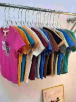 32000 Pcs Wholesale Stock Versatile Pure Cotton Women's Printed Short Sleeve T-Shirts Summer Irregular Slim Fit Tops - Image 1