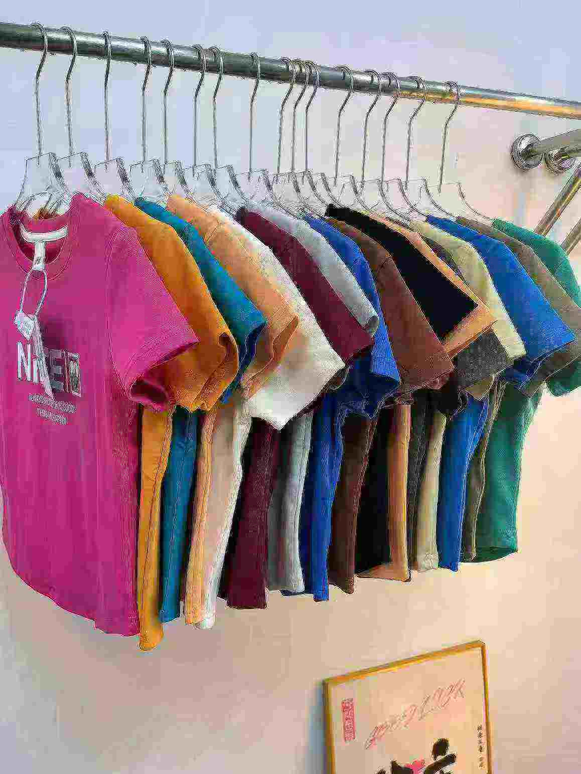 32000 Pcs Wholesale Stock Versatile Pure Cotton Women's Printed Short Sleeve T-Shirts Summer Irregular Slim Fit Tops - Image 1