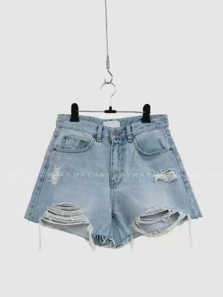 246 Pieces High Quality Women's Denim Shorts & Skirts Bulk Stock Clearance Wholesale - Image 1