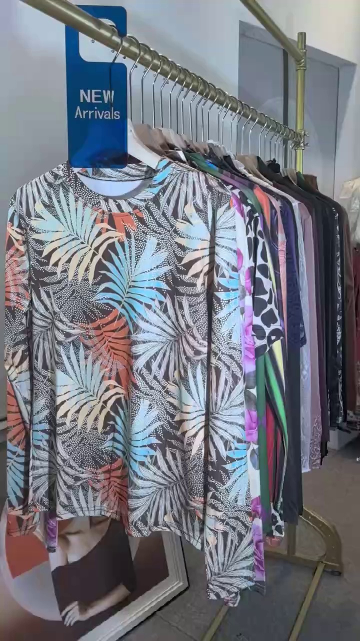 1400PCS Assorted S-XL Long Sleeve Slim Fit Commute Layering Tops Clothing Stock Wholesale - Image 1