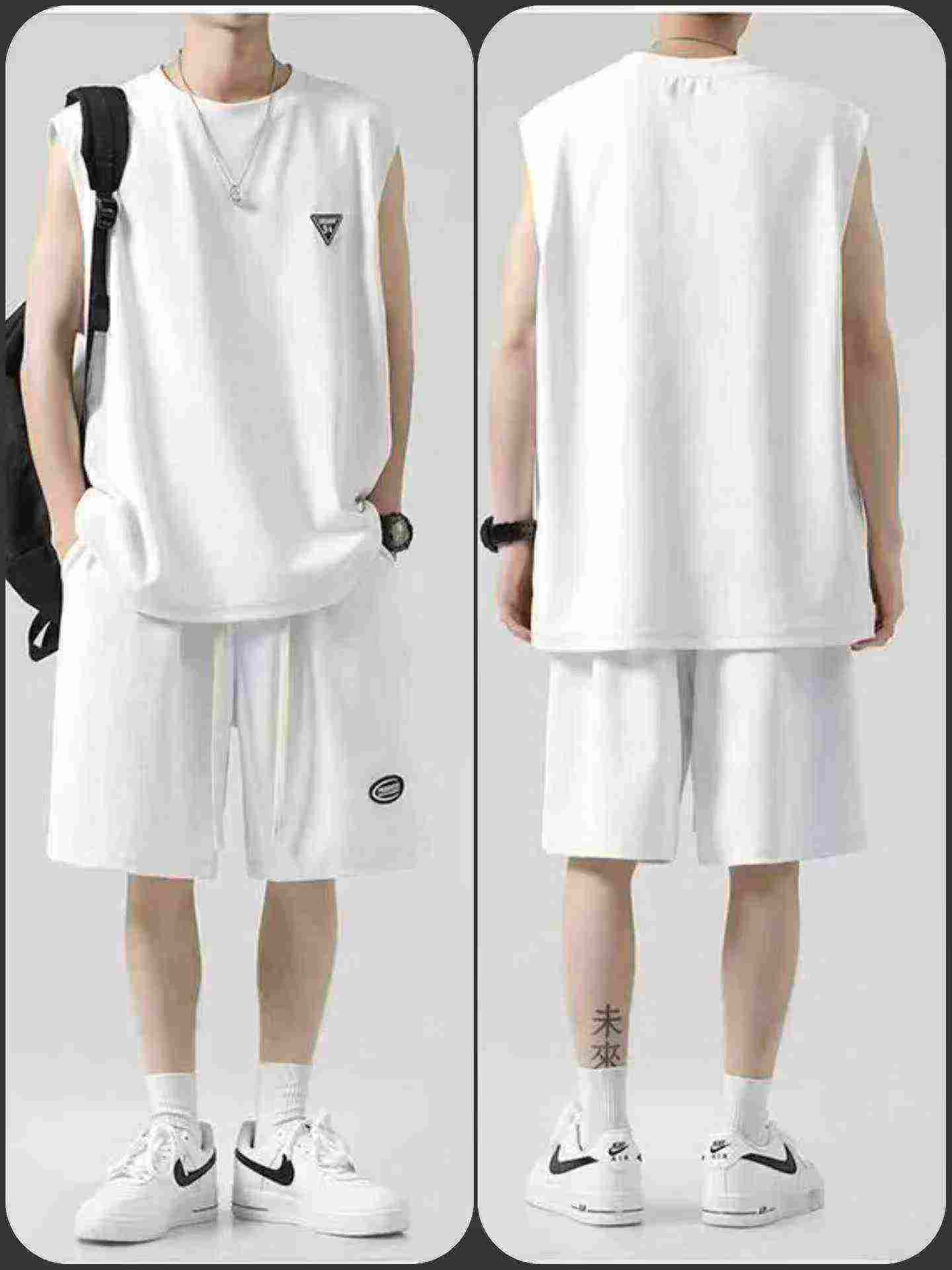 Trendy New Men's Summer 2-piece Short Set | Bulk Stock Clothing Wholesale Export - Image 1