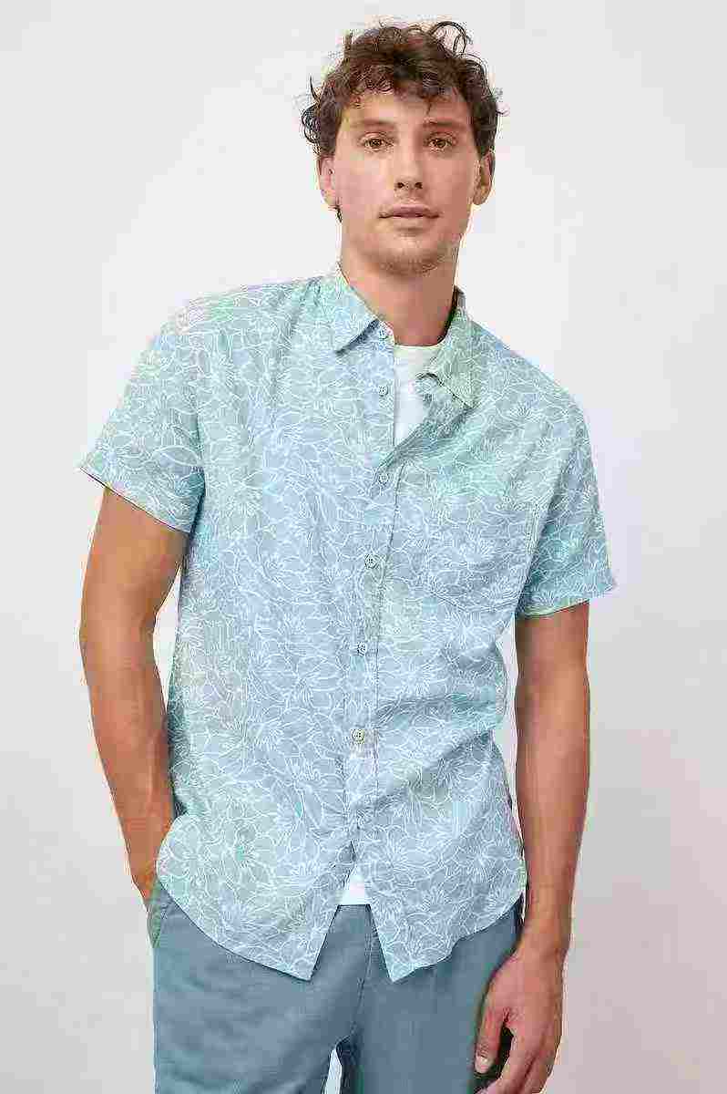 Clearance Bulk Stock: 340 Pcs Summer Men's Retro Korean Style Short Sleeve Shirts - Image 1
