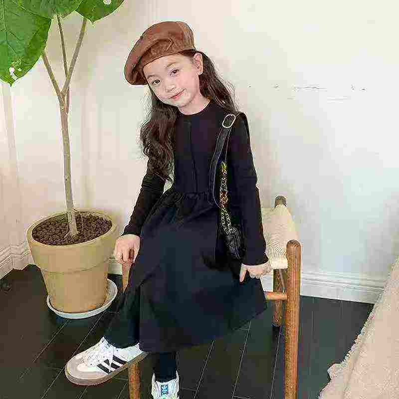 Bulk Wholesale Kids Long Sleeve Dresses | Chinese Clothing Stock Lots 1995 Pcs 7.2 CNY Per Unit - Image 1