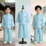 Clearance Bulk Stock Kids Chinese Tang Suit Hanfu Stage Performance Clothing Wholesale Export - Image 1