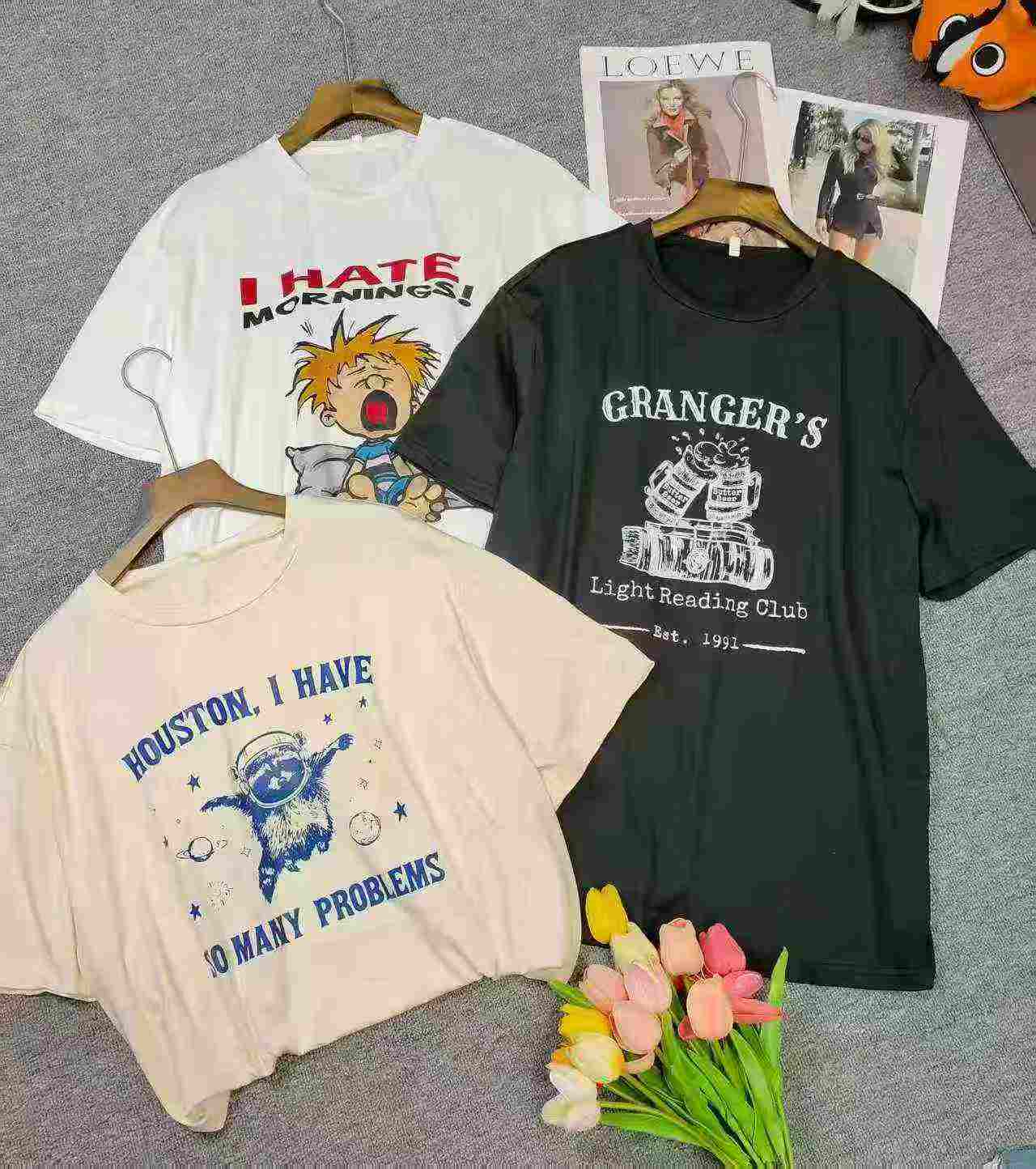 3000 Pieces Men's T-Shirts Sizes S-XXL Bulk Clearance Wholesale Chinese Clothing Stock Lots - Image 1