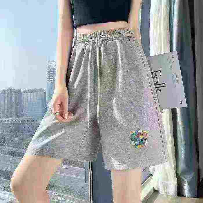 Summer Loose Wide-Leg Candy Color 5-Inch Casual Sports Shorts Chinese Clothing Stock Lots Bulk Wholesale - Image 1