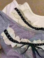 Bulk Clearance 499 Pcs French Style Lace Spliced Short Sleeve Tops Wholesale Stock Lot - Image 1