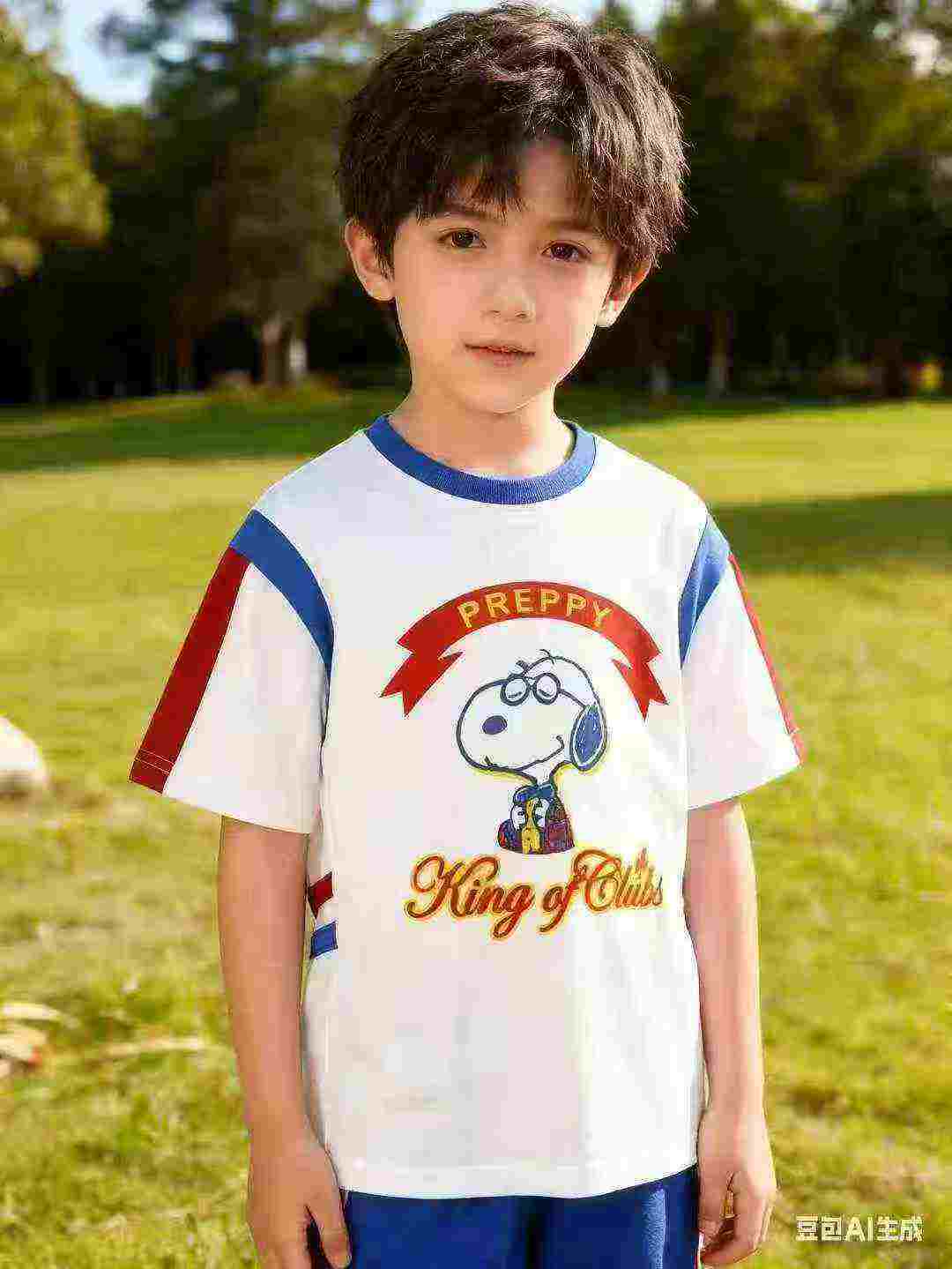 Bulk Wholesale Branded Kids Short Sleeve T-Shirts (Snoopy & Paul Frank) | Chinese Clothing Stock Lots - Image 1