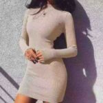 Clearance Sale Ribbed Cotton Bodycon Knit Dresses Chinese Clothing Stock Wholesale Export - Image 1