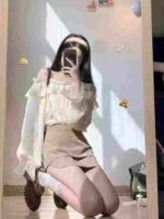 Clearance Bulk Stock: 166 Pcs Summer Irregular Khaki A-Line Mini Skirts For Wholesale - Image 9