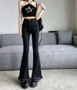 Clearance Stock 100 Pieces Spring Summer Women's Stretchy Slim Frayed Multi-Pocket Jeans - Image 3