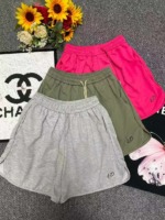 New Summer Casual Loose Drawstring High Waist Cotton Sports Shorts, 3 Colors, Sizes M-2XL, 620 Pieces Bulk Stock Wholesale - Image 9