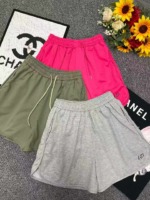 New Summer Casual Loose Drawstring High Waist Cotton Sports Shorts, 3 Colors, Sizes M-2XL, 620 Pieces Bulk Stock Wholesale - Image 8