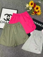 New Summer Casual Loose Drawstring High Waist Cotton Sports Shorts, 3 Colors, Sizes M-2XL, 620 Pieces Bulk Stock Wholesale - Image 7