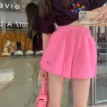 New Summer Casual Loose Drawstring High Waist Cotton Sports Shorts, 3 Colors, Sizes M-2XL, 620 Pieces Bulk Stock Wholesale - Image 4