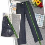 New Spring/Summer High Stretch Washed Cotton Straight Cigarette Jeans Sizes 26-32, 270 Pieces Bulk Stock Wholesale - Image 9
