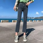 New Spring/Summer High Stretch Washed Cotton Straight Cigarette Jeans Sizes 26-32, 270 Pieces Bulk Stock Wholesale - Image 2