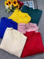 110 Pieces Autumn Winter Thickened Core Spun Yarn Loose Drop Shoulder Crew Neck Sweaters Stock Clearance - Image 2