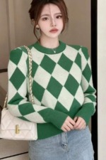 Around 100 Pcs Autumn Winter Korean Style Lazy Loose Jacquard Polar Fleece Pullover Sweater Bulk Stock - Image 8