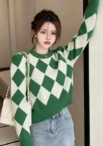 Around 100 Pcs Autumn Winter Korean Style Lazy Loose Jacquard Polar Fleece Pullover Sweater Bulk Stock - Image 6