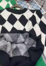 Around 100 Pcs Autumn Winter Korean Style Lazy Loose Jacquard Polar Fleece Pullover Sweater Bulk Stock - Image 2