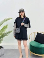 Spring Summer New Design Patchwork Paisley Sleeve Fake Two Piece Loose Oversized One Size Knit Tops, 260 Pieces - Image 4