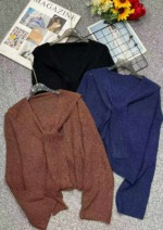 Spring New Fake Two-piece Loose Plain Knit Sweater - 132 Pieces - Bulk Stock Wholesale - Image 1