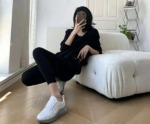 Spring New Fake Two-piece Loose Plain Knit Sweater - 132 Pieces - Bulk Stock Wholesale - Image 2