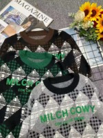 Autumn Winter New European Style Letter Jacquard Thickened Unisex Crewneck Pullover Sweater 190PCS - Image 9