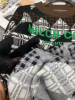 Autumn Winter New European Style Letter Jacquard Thickened Unisex Crewneck Pullover Sweater 190PCS - Image 2
