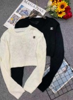 Spring Summer New Sexy Hollow Out Crochet Embroidered Long Sleeve Knit Top - 210 Pieces Bulk Stock Wholesale - Image 9