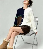92 Pieces Fall Winter Vintage Colorblock Twisted Lazy Style Sweater Cardigan Coat Stock - Image 6
