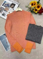 230 Pieces New Autumn Winter Loose Mock Neck Pullover Sweaters Stock Wholesale - Image 9