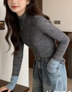 230 Pieces New Autumn Winter Loose Mock Neck Pullover Sweaters Stock Wholesale - Image 5