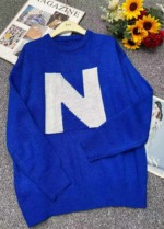Clearance Stock Unisex Oversized Klein Blue Retro Lazy Autumn Winter Sweater, Around 70 Pieces - Image 9