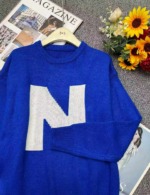 Clearance Stock Unisex Oversized Klein Blue Retro Lazy Autumn Winter Sweater, Around 70 Pieces - Image 8