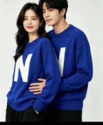 Clearance Stock Unisex Oversized Klein Blue Retro Lazy Autumn Winter Sweater, Around 70 Pieces - Image 4