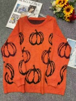 New Autumn Winter European Style Loose Jacquard Thickened Polar Fleece Pullover Sweater One Size, 130 Pieces Bulk Wholesale Stock Clearance - Image 9
