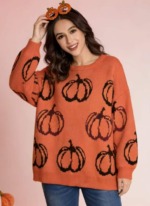 New Autumn Winter European Style Loose Jacquard Thickened Polar Fleece Pullover Sweater One Size, 130 Pieces Bulk Wholesale Stock Clearance - Image 8