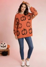 New Autumn Winter European Style Loose Jacquard Thickened Polar Fleece Pullover Sweater One Size, 130 Pieces Bulk Wholesale Stock Clearance - Image 6