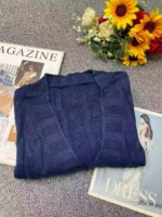 Autumn Winter Vintage Loose Cable Knit Cardigan Sweater, 220 Pieces Bulk Stock Wholesale - Image 8