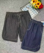 Summer New Arrival Men's Washed Cotton Plus Size Elastic Waist Big Men Denim Shorts, 648 Pieces Bulk Clearance - Image 9