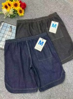 Summer New Arrival Men's Washed Cotton Plus Size Elastic Waist Big Men Denim Shorts, 648 Pieces Bulk Clearance - Image 8